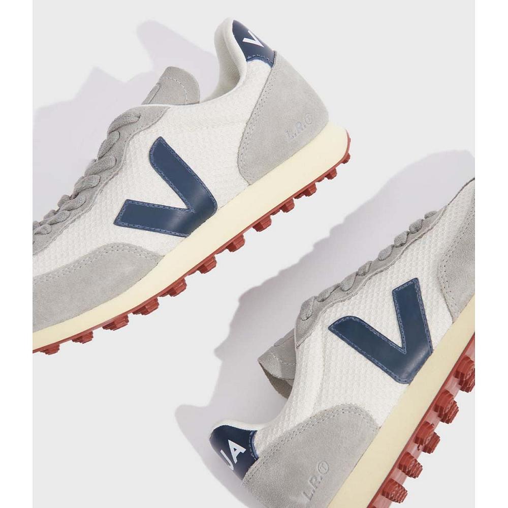 Grey/Blue Men's Veja RIO BRANCO HEXAMESH Running Shoes | AU 167WNB